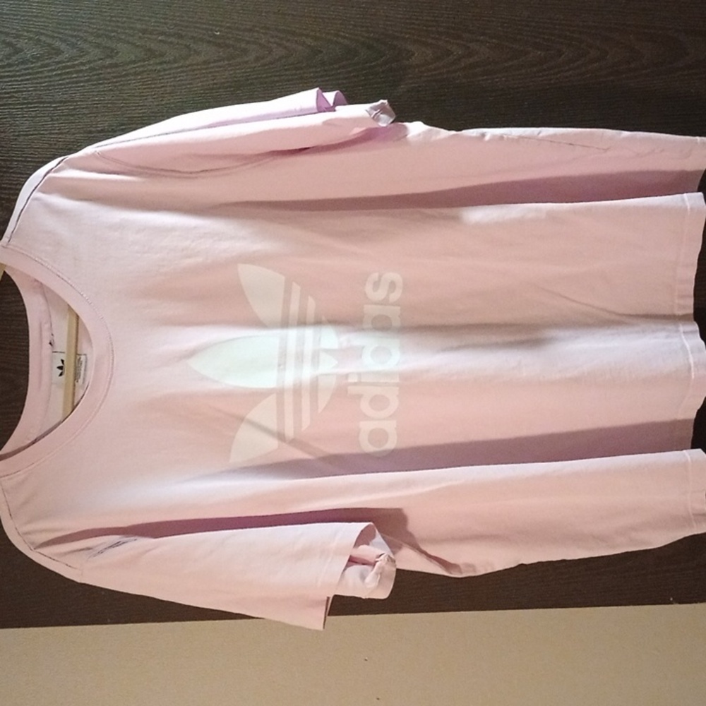 Adidas Soft Pink Tee with Logo